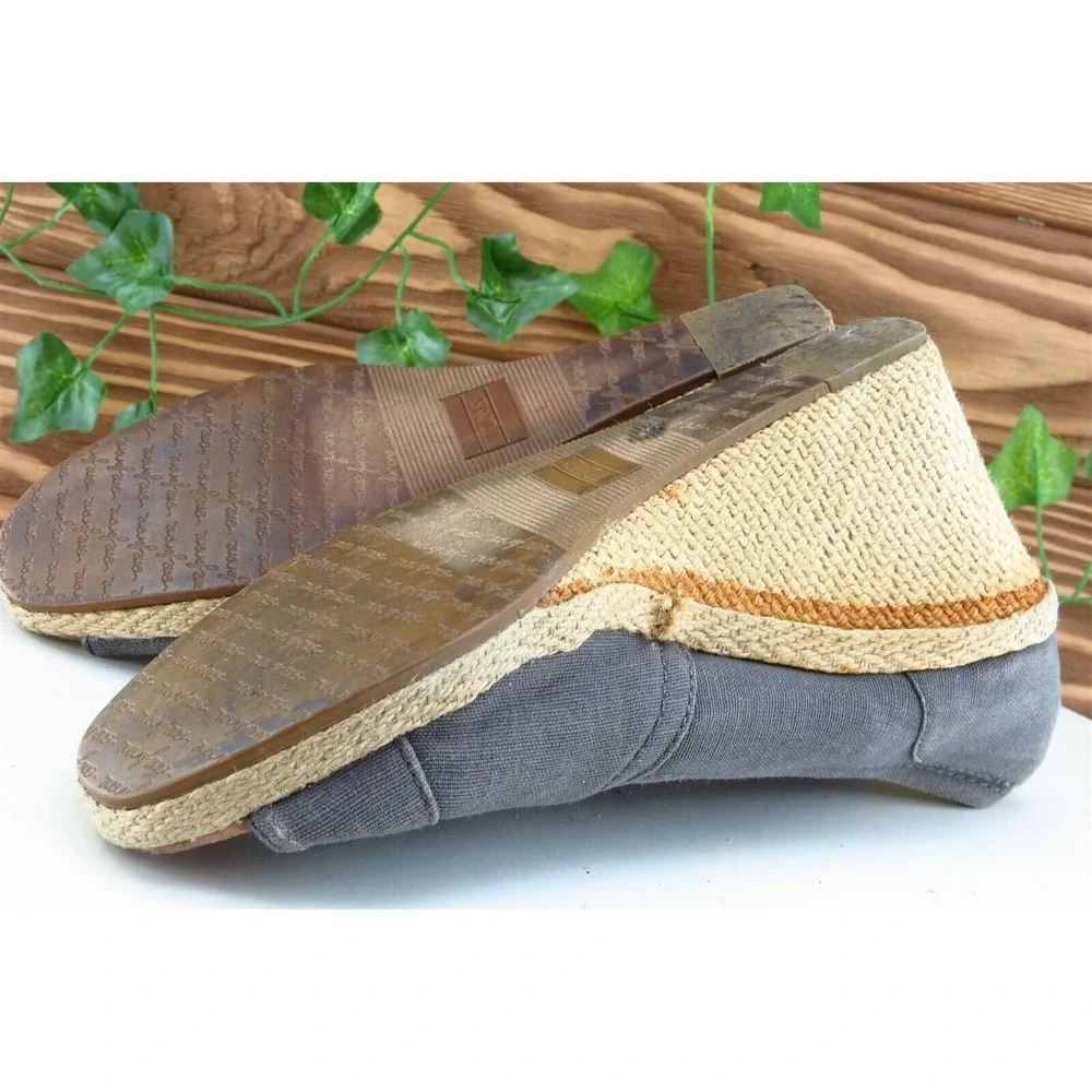 Toms Women Sz 8 M Gray Wedge Fabric Shoes - Picture 10 of 10